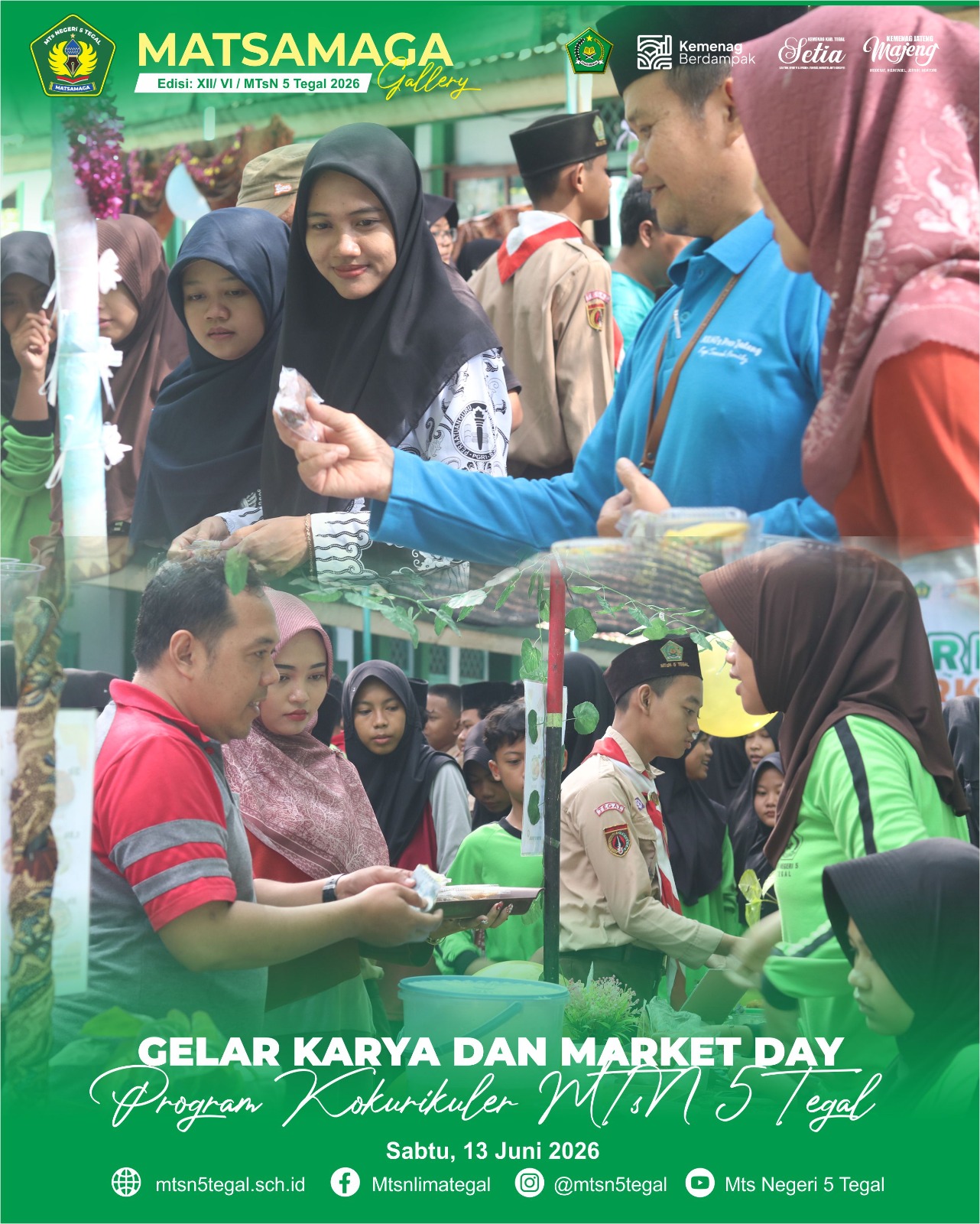 MTsN 5 Tegal Adakan Gelar Karya dan Market Day, Wujudkan Sekolah Anti-Bullying dan Tumbuhkan Jiwa Wirausaha Siswa
