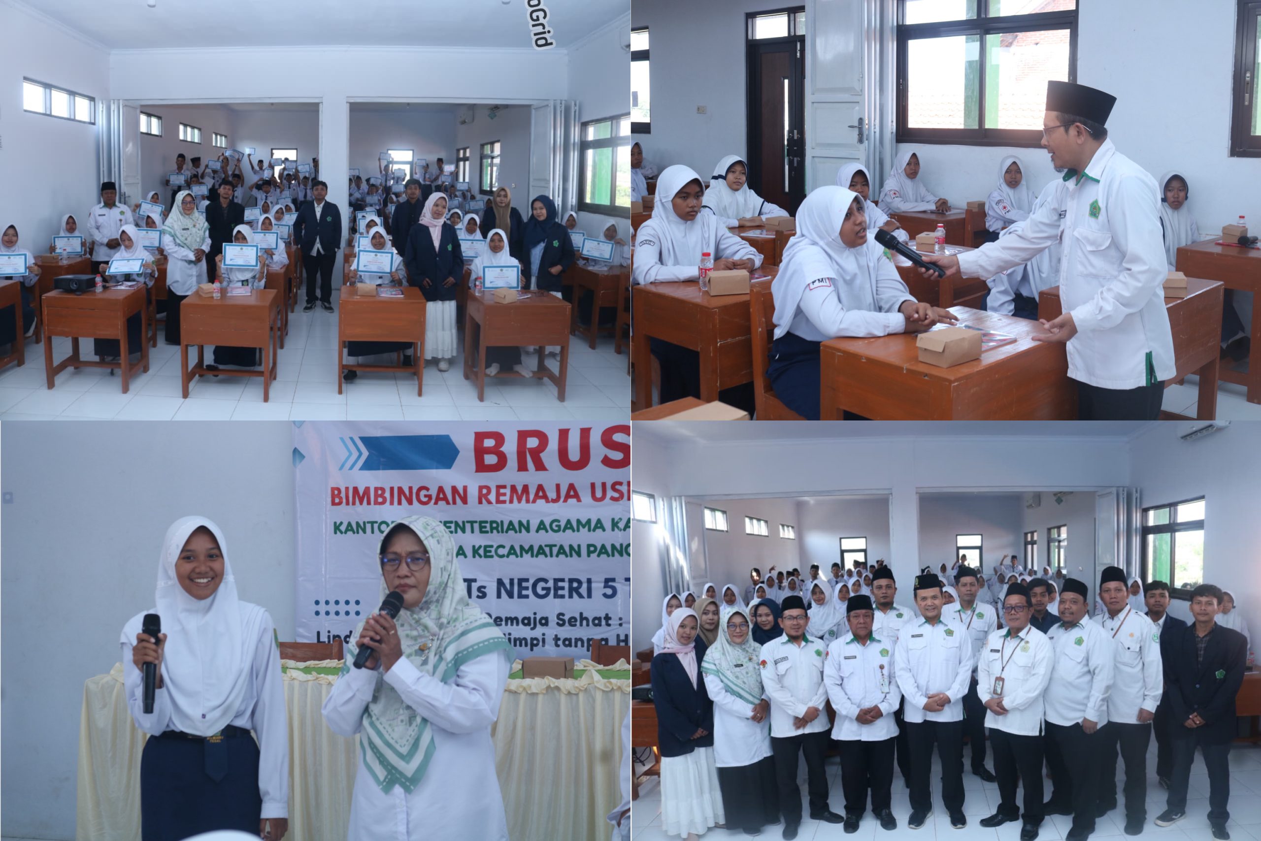 KUA Pangkah Gelar BRUS di MTsN 5 Tegal, Bekali Siswa Hadapi Tantangan Remaja