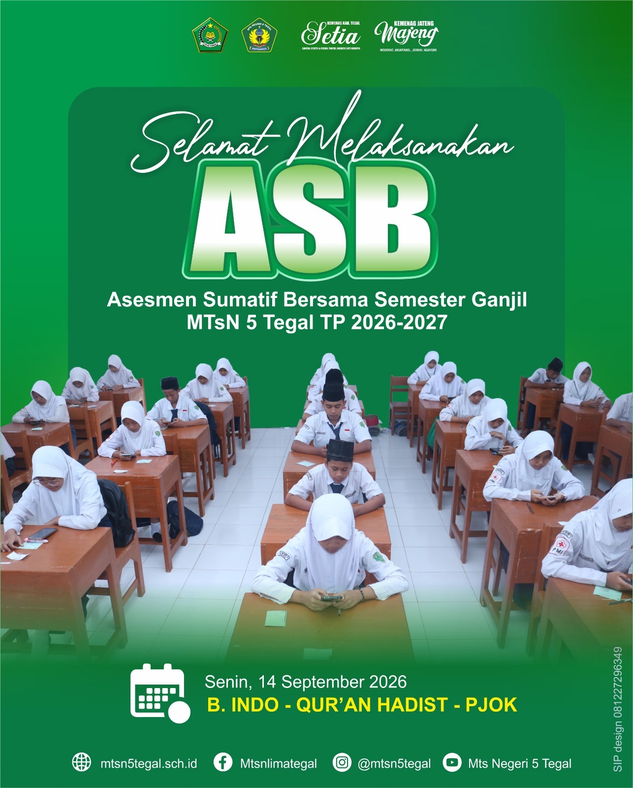 Dari Kertas ke Layar, MTsN 5 Tegal Gelar ASB dengan Exam Browser